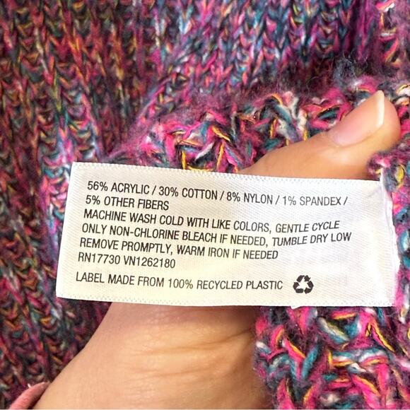 Mossimo Supply Co. Multicolor Chunky Knit Cardigan. Size Medium. Excellent cond! - Picture 5 of 6